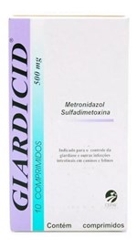 Ficha técnica e caractérísticas do produto Antibiótico Giardicid 500mg 10 Comprimidos - Cepav