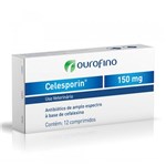 Ficha técnica e caractérísticas do produto Antibiótico Ouro Fino Celesporin 150 Mg Cartela com 12 Comprimidos