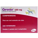 Ficha técnica e caractérísticas do produto Antiemético Zoetis Cerenia 160mg com 4 Comprimidos