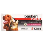 Antiparasitário Konig 4 Comprimidos Basken Plus 20 para Cães e Gatos
