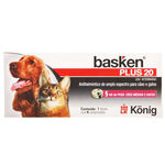 Ficha técnica e caractérísticas do produto Antiparasitário Konig 4 Comprimidos Basken Plus 20 para Cães e Gatos