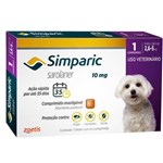 Ficha técnica e caractérísticas do produto Antipulagas Zoetis Simparic 10 Mg para Cães 2,6 a 5 Kg