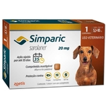 Ficha técnica e caractérísticas do produto Antipulga Simparic para Cães de 5,1 a 10Kg - 20mg