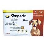 Ficha técnica e caractérísticas do produto Antipulga Simparic Zoetis 20 Mg Cães 5,1 a 10Kg 3 Comprimidos
