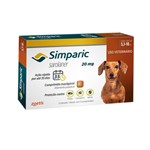 Ficha técnica e caractérísticas do produto Antipulgas Cães Simparic 20mg 5,1 à 10kg Zoetis 1 Comprimido