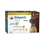 Ficha técnica e caractérísticas do produto Antipulgas Cães Simparic 120mg 40,1 à 60kg Zoetis 3 Comprimidos