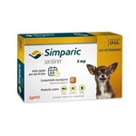 Ficha técnica e caractérísticas do produto Antipulgas Cães Simparic 5mg 1,3 à 2,5kg Zoetis 1 Comprimido