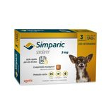 Ficha técnica e caractérísticas do produto Antipulgas Cães Simparic 5mg 1,3 À 2,5kg Zoetis