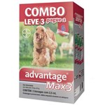 Ficha técnica e caractérísticas do produto Antipulgas e Carrapatos Bayer Advantage MAX3 Combo para Cães de 10 Kg a 25 Kg