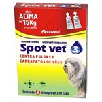 Ficha técnica e caractérísticas do produto Antipulgas e Carrapatos Coveli Spot Vet 3 para Cães Acima de 15kg 3ml 2 Bisnagas