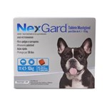 Ficha técnica e caractérísticas do produto Antipulgas e Carrapatos Nexgard 1,25gr Merial P/ Cães de 4,1 a 10 Kg - 1 Tablete Mastigável