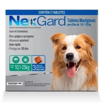 Ficha técnica e caractérísticas do produto Nexgard para cães de 10 a 25kg COM 3 UNIDADES