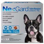 Ficha técnica e caractérísticas do produto Antipulgas e Carrapatos Nexgard Merial para Cães de 4,1 a 10Kg - 1 Tablete
