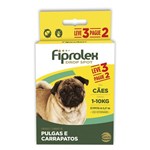 Ficha técnica e caractérísticas do produto Antipulgas Fiprolex Cães Até 10kg Combo 3 Pipetas - Ceva