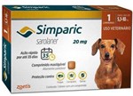 Ficha técnica e caractérísticas do produto Antipulgas Simparic 20 Mg - Cães de 5,1 a 10 Kg - Zoetis