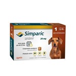 Ficha técnica e caractérísticas do produto Antipulgas Simparic 20 Mg para Cães 5,1 a 10 Kg - Zoetis