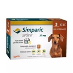 Ficha técnica e caractérísticas do produto Antipulgas Simparic 20 Mg para Cães de 5,1 à 10 Kg - 03 Comprimidos - Zoetis