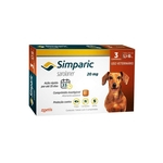 Ficha técnica e caractérísticas do produto Antipulgas Simparic 20mg para Cães de 5,1 a 10kg Zoetis Cx c/ 3 comprimidos