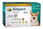 Ficha técnica e caractérísticas do produto Antipulgas Simparic 1 Comprimido 40 Mg 10,1 A 20 Kg