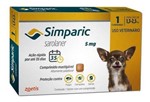 Ficha técnica e caractérísticas do produto Antipulgas Simparic 1 Comprimido 5 Mg 1,3 a 2,5 Kg