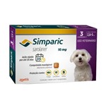 Ficha técnica e caractérísticas do produto Antipulgas Simparic 10 Mg para Cães 2,6 a 5 Kg - Zoetis - 3 Unidades - Zoetis / Simparic