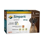 Ficha técnica e caractérísticas do produto Antipulgas Simparic 120 mg para Cães de 40,1 a 60 Kg