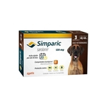 Ficha técnica e caractérísticas do produto Antipulgas Simparic 120mg para Cães de 40,1 a 60kg Zoetis Cx c/ 3 comprimidos
