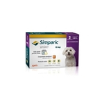 Ficha técnica e caractérísticas do produto Antipulgas Simparic 10mg para Cães de 2,6 a 5kg Zoetis Cx c/ 3 comprimidos