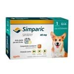 Ficha técnica e caractérísticas do produto Antipulgas Simparic 40 Mg para Cães de 10,1 a 20kg Zoetis - 1 Comprimido