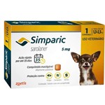Ficha técnica e caractérísticas do produto Antipulgas Simparic 5 Mg - Cães de 1,3 a 2,5 Kg - Zoetis