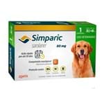 Ficha técnica e caractérísticas do produto Antipulgas Simparic 80 Mg para Cães de 20,1 a 40kg Zoetis - 1 Comprimido