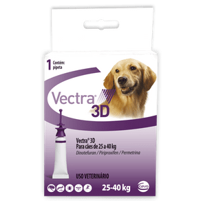 Ficha técnica e caractérísticas do produto Antipulgas Vectra 3D Cães 25 a 40kg