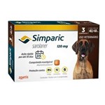 Ficha técnica e caractérísticas do produto Antipulgas Zoetis Simparic 120 Mg para Cães 40,1 Á 60 Kg