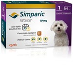 Ficha técnica e caractérísticas do produto Antipulgas Zoetis Simparic 10 Mg para Cães 2,6 a 5 Kg com 1 Comprimido