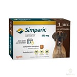 Ficha técnica e caractérísticas do produto Antipulgas Zoetis Simparic 120mg para Cães 40 a 60 Kg - 1 Comprimidos