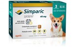 Ficha técnica e caractérísticas do produto Antipulgas Zoetis Simparic 40 Mg para Cães 10,1 a 20 Kg com 3 Comprimidos