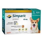 Ficha técnica e caractérísticas do produto Antipulgas Zoetis Simparic 40 Mg para Cães 10,1 a 20 Kg