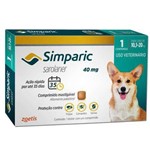 Ficha técnica e caractérísticas do produto Antipulgas Zoetis Simparic 40 Mg para Cães 10 a 20 Kg 1CP