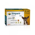 Ficha técnica e caractérísticas do produto Antipulgas Zoetis Simparic 5 Mg para Cães 1,3 a 2,5 Kg - 3 Comprimidos