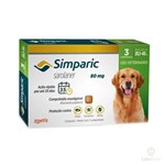 Ficha técnica e caractérísticas do produto Antipulgas Zoetis Simparic 80mg para Cães 20 a 40Kg - 3 Comprimidos