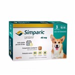 Ficha técnica e caractérísticas do produto Antipulgas Zoetis Simparic para Cães 10,1 a 20 Kg - 3 Comprimidos