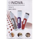 Ficha técnica e caractérísticas do produto Aparador De Barba 3 Em 1 Nova - Nhc 2011