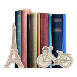 Ficha técnica e caractérísticas do produto Aparador de Livros Bicicleta Paris