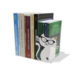 Ficha técnica e caractérísticas do produto Aparador de Livros Gato Branco