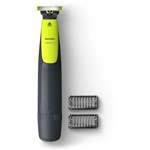 Ficha técnica e caractérísticas do produto Aparelho de Barbear/Barbeador Elétrico Philips - OneBlade Seco e Molhado com Acessórios