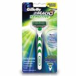 Ficha técnica e caractérísticas do produto Aparelho Barbear Gillette Mach 3 Sensitive