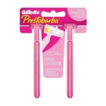 Ficha técnica e caractérísticas do produto Aparelho Barbear Gillette Prestobarba For Women 2 Unidades