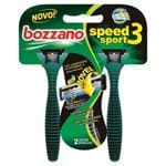 Ficha técnica e caractérísticas do produto Aparelho de Barbear Bozzano Speed 3 Sport com 2 Unidades