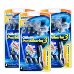 Ficha técnica e caractérísticas do produto Aparelho de Barbear Gillette Prestobarba 3 com 12 Unidades