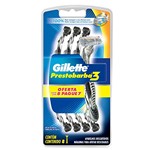Ficha técnica e caractérísticas do produto Aparelho de Barbear Gillette Prestobarba 3 Regular com 8 Unidades, Gillette